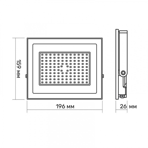 Світлодіодний LED прожектор TITANUM 50W 6000K TLF506