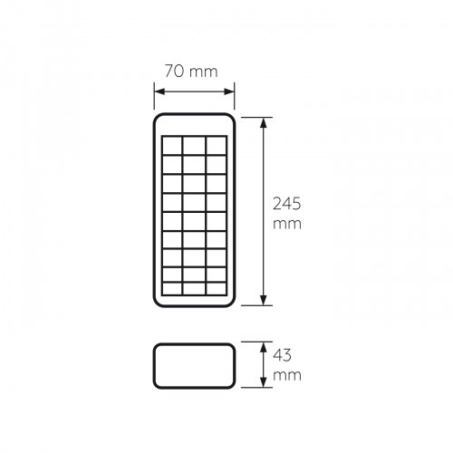 LED светильник Eurolamp аккумуляторный 9W 6500K IP20 с USB и солнечной батареей EM-45SMD/9W(S)