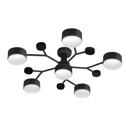 Світильник накладний Eurolamp під лампи 6xGX70 IP20 чорний LED-LR-6хGX70(black)