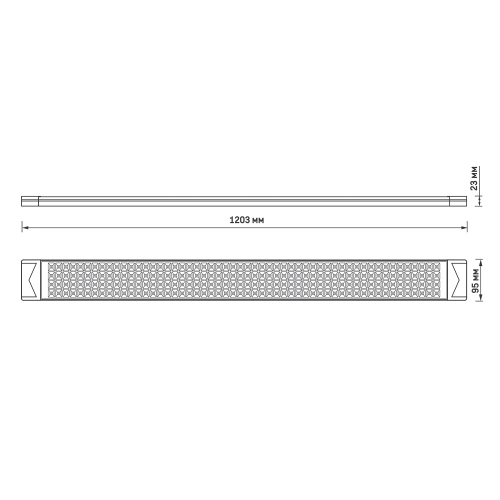 LED світильник лінійний Videx 100W 5000K VL-BN-100125