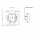 Розетка Ardero ER111-W Soft одинарная без заземления белая 8628 Розетка Ardero ER111-W Soft одинарная без заземления белая 8628