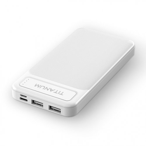 Портативное зарядное устройство (повербанк) TITANUM 912 White 10000mAh TPB-912-W