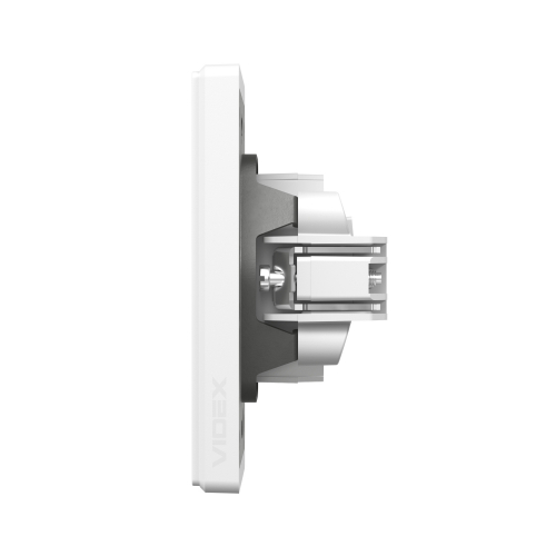 Розетка Videx Nota одинарная компьютерная белая VF-NT-SK1PC6-WH