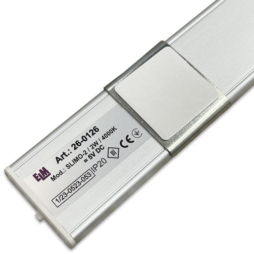 Лінійний LED світильник ELM SLIMO 2W 4000K з акумулятором та датчиком руху 26-0126