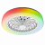 LED світильник накладний Goldlux Zambia з пультом 24W 3000K/4000K/6500K RGB з вентилятором білий 341310