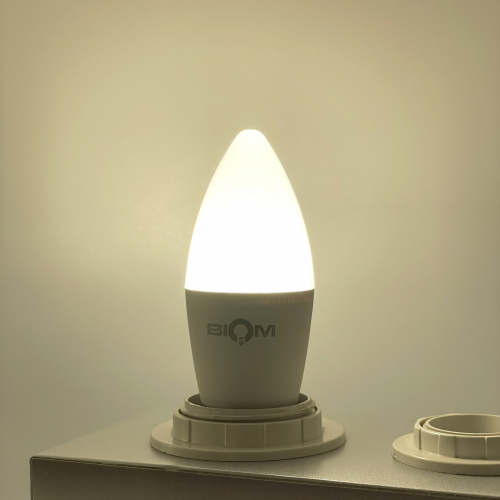 Світлодіодна LED лампа Biom свічка 10W E27 4500K BT-706 23981