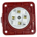 Розетка силова промислова TP Electric 4x32A 3P+PE із заземленням 75x75 пряма 60-40-90