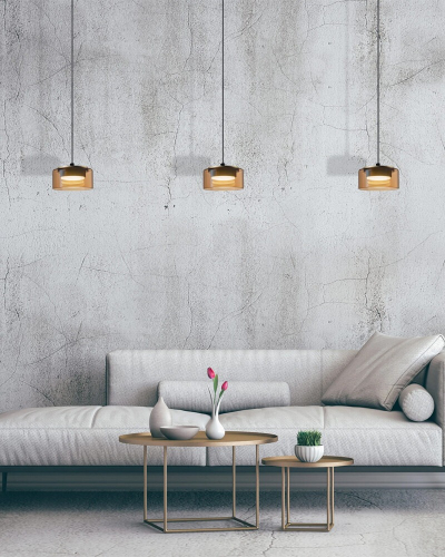 Подвесной светильник Goldlux Ofelia GX53 4000K янтарный 331274