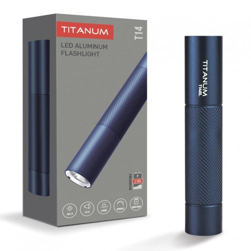 Портативний світлодіодний акумуляторний ліхтарик Titanum 300Lm 5000K IP44 TLF-T14BL