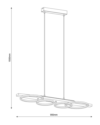 LED светильник подвесной Goldlux Melisa 35W 4000K бежевый 334220
