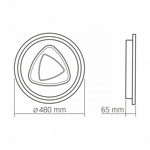 LED светильник Videx DECORA 56W 2700/4000/6000K VL-CLD-997-SL