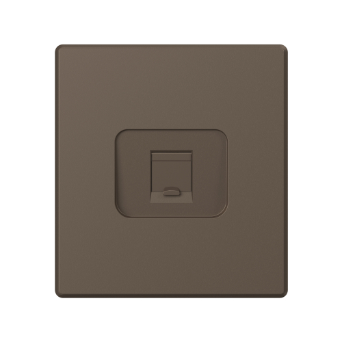 Розетка Videx Nota одинарная компьютерная мокко VF-NT-SK1PC6-BR