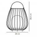 Настільна LED лампа Nordlux Jim акумуляторна вулична 3W 2700K IP54 USB блакитний 2218105006