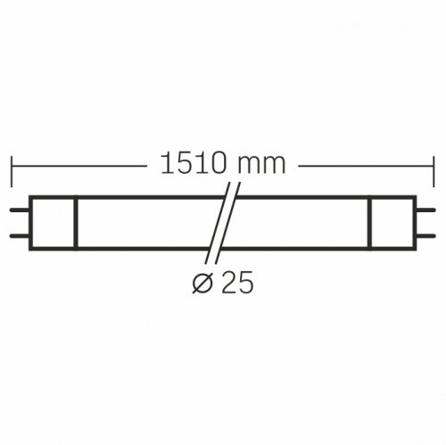 Світлодіодна лампа Videx T8 24W G13 6000K 1500мм (скло) VLE-T8-24156