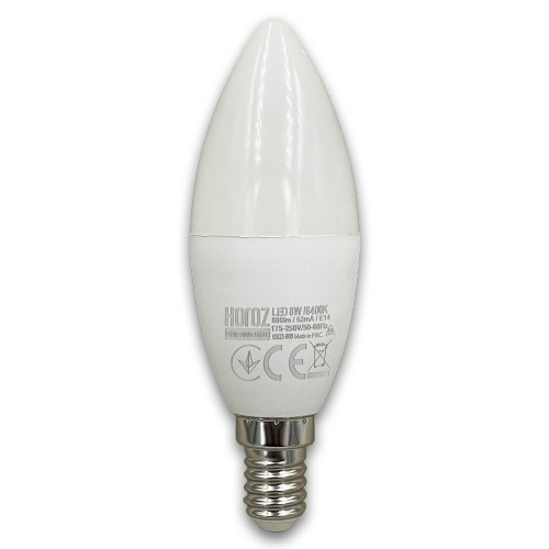 Світлодіодна LED лампа Horoz свічкка ULTRA-8 8W E14 6400K 001-003-0008-010