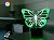 3D светильник "Бабочка 2" с пультом+адаптер+батарейки (3ААА) 02-048