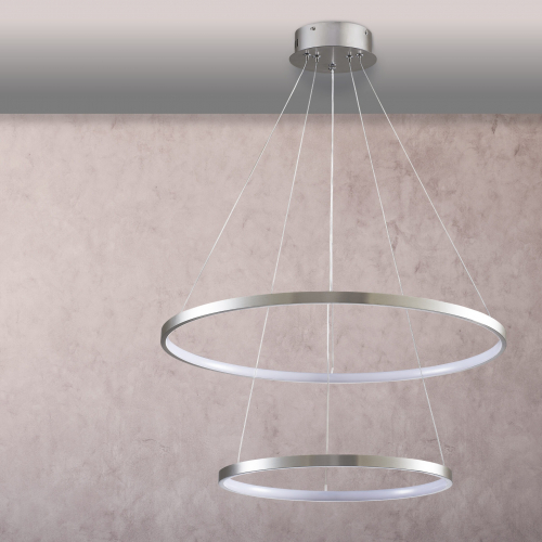 Люстра Goldlux Lea LED 2x35W 4000K никель 330017 Люстра Goldlux Lea LED 2x35W 4000K никель 330017