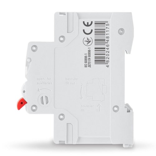 Автоматичний вимикач Videx RESIST RS4 1п 63А З 4,5кА VF-RS4-AV1C63