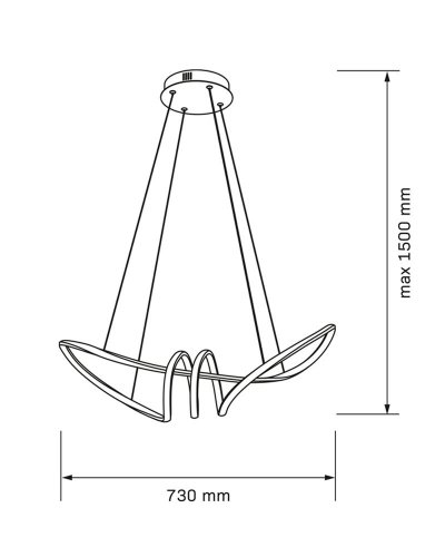 Люстра підвісна LED Goldlux Flavia 44W 4000K 331847
