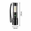 Фонарь ручной LED аккумуляторный Lebron L-HL-10679 5W 10000K USB+Type-C 15-15-43