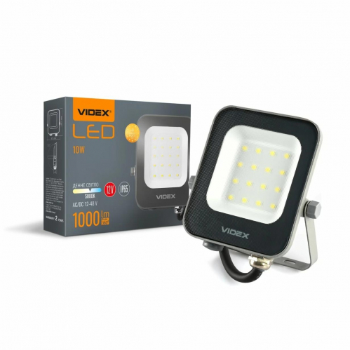 Світлодіодний LED прожектор Videx F3e 10W 5000К IP65 AC/DC 12-48V VL-F3e-105W-12V