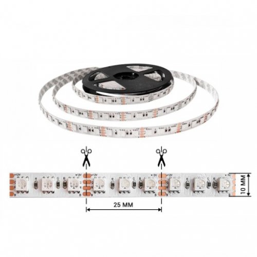 LED стрічка B-LED SMD5050 96шт/м 11W/m IP20 12V RGB ST-12-5050-96-RGB-20 (22694)