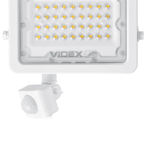 Світлодіодний прожектор Videx F2e 30W 5000К з датчиком руху і освітленості VL-F2e305W-S