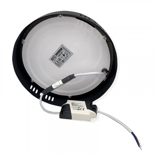 LED світильник накладний Horoz "CAROLINE-12" 12W 6400К чорний 016-025-0012-050