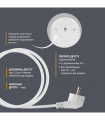 Подовжувач блоковий (ABS) ELECTRUM 5 розеток 5м з заземленням і вимикачем C-ES-1815