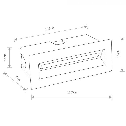 Светильник уличный встраиваемый Nowodvorski BAY LED M 5W IP65 3000К 8165
