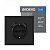 Розетка Ardero Soft ER123USB-B USB-A + USB-C 20W одинарная с заземлением черный 8647