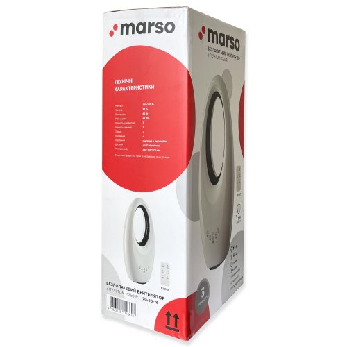 Вентилятор настольный Marso башенный М2016Y 50W 230V RGB с пультом 70-20-76