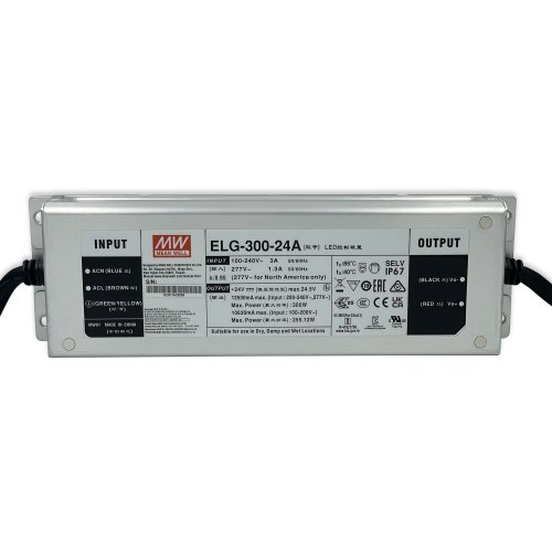 Блок живлення Mean Well 300W 6.25-12.5A 22.4-25.6V IP67 ELG-300-24A