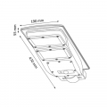 Уличный LED светильник на солнечной батарее Goldlux 6W 6000К IP65 с датчиком движения 315502