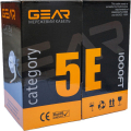 Витая пара Gear FTP Cat.5E CCA(25) 4P 0.51мм Al foil Indoor 305м blue GEC-FTPCCA25051305
