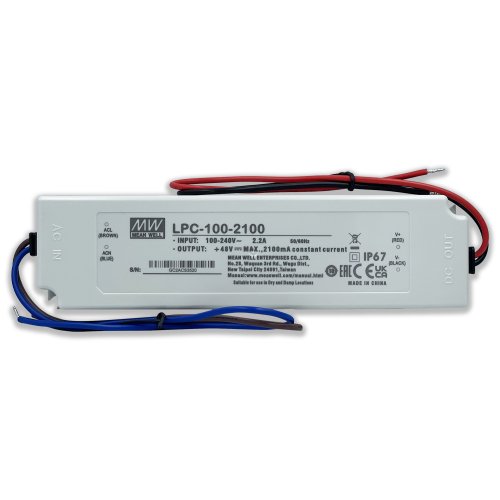 Блок живлення драйвер Mean Well 100W 24~48V 2100mA LPC-100-2100