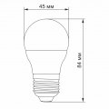 Світлодіодна LED лампа Titanum G45 6W E27 4100K TLG4506274