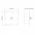 Диммер Ardero EV111D-W 100W Soft поворотный белый 8692