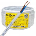 Монтажний кабель Gal Kat ШВВП 2х0,75 білий