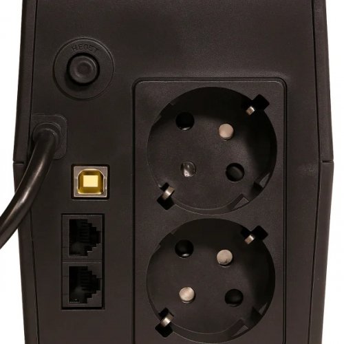 ИБП непрерывного действия Gear 600VA 360W LCD plastic RJ45+USB GU-600PLCD