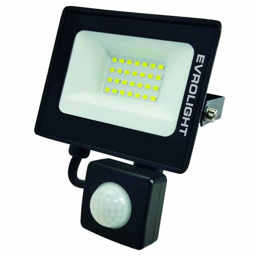 LED прожектор с датчиком движения EVROLIGHT FM-01D-20 20W 6400K IP65 000057040