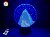 3D світильник "Еверест" з пультом+адаптер+батарейки (3ААА) 03-018