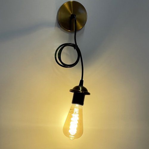 Патрон подвесной люстровый Свит-Буд Электро Е27 1м металлическая основа золото 65-30-32