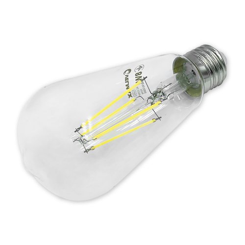 LED лампа Velmax V-FILAMENT-ST64 8W E27 4100K 21-43-32