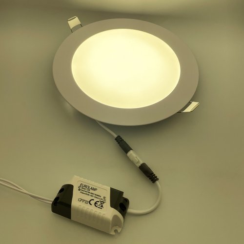 Точковий LED світильник Downlight Eurolamp 12W 4000K LED-DLR-12/4