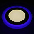 Точковий LED світильник Feron 6W 4000К коло з синім підсвічуванням AL2662
