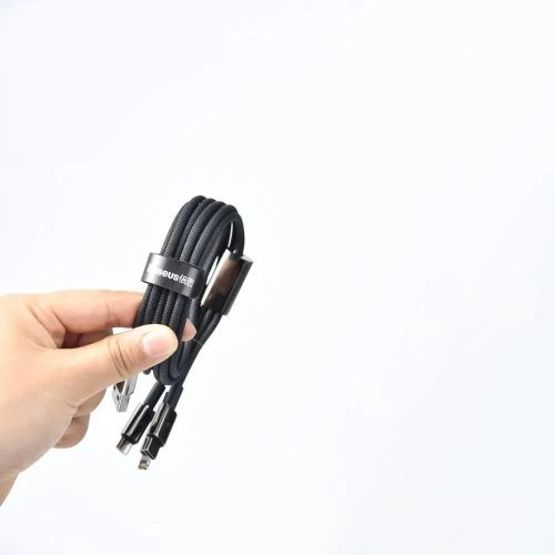 Кабель соединительный зарядный Baseus Tungsten Gold Type-C to Type-C 100W 1м черный bas-100