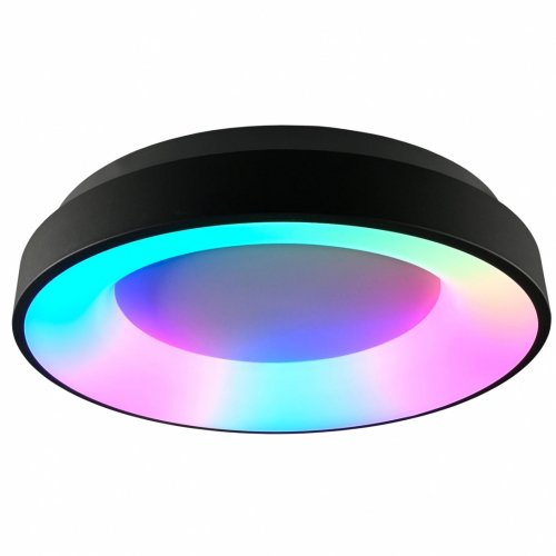 LED світильник Smart Videx EDGE-RC круглий 72W 2700-6000К RGB чорний VLE-ERC-RGB-72B