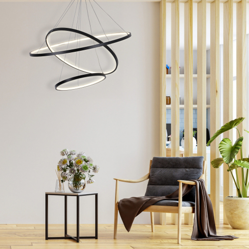 Люстра Goldlux Lea LED 3x82W 4000K черный 330024 Люстра Goldlux Lea LED 3x82W 4000K черный 330024