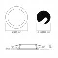 LED cветильник Videx Back 9W 5000K встраиваемый круглый VL-DLBR-095 LED cветильник Videx Back 9W 5000K встраиваемый круглый VL-DLBR-095